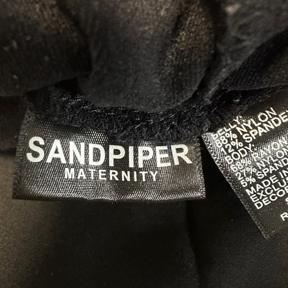 Women's Sandpiper Maternity Leggings Size Medium Black - Picture 8 of 10